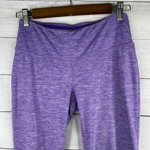 prAna Womens Tori Cutout Cropped Leggings Heathered Purple size Small - Picture 4 of 10